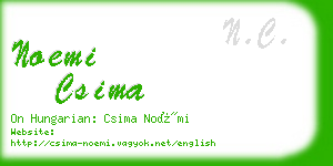 noemi csima business card